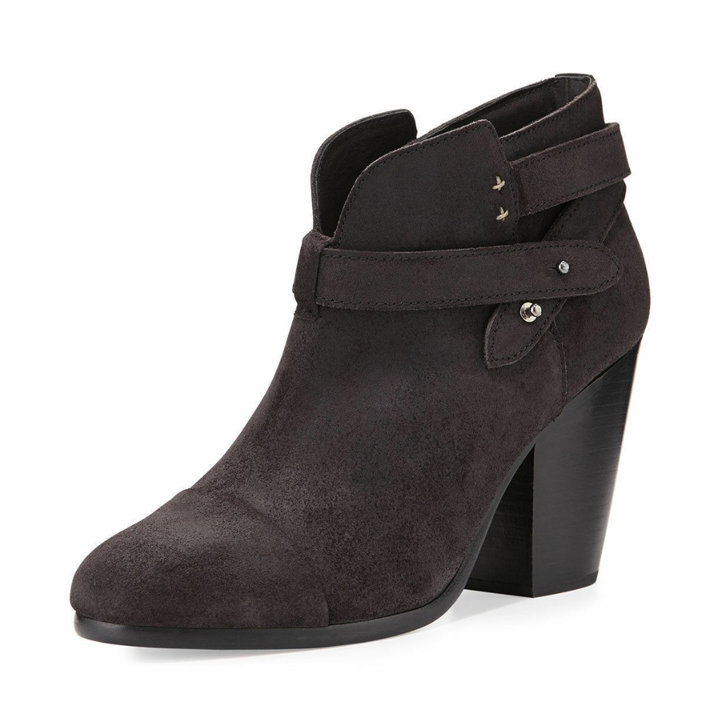 NIB $525 Rag & Bone 'Harrow' Ankle Boots in Asphalt Waxy - sizes 6.5 and 7.5!